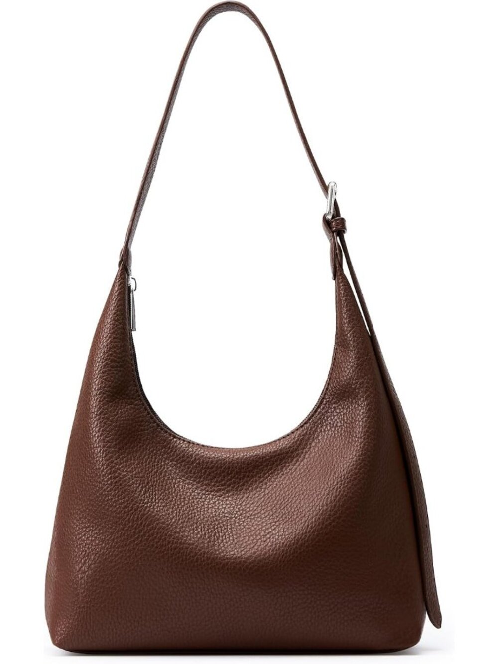 Stylish Crescent Tote Bag for Women - Versatile Hobo Handbag with Zipper Closure